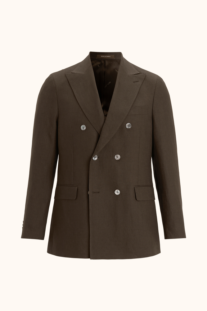 Regular Fit Dobbeltradet Hørblazer