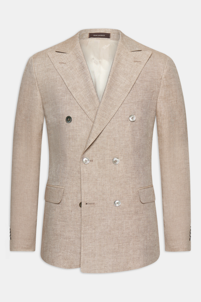 Regular Fit Dobbeltspent Linblazer