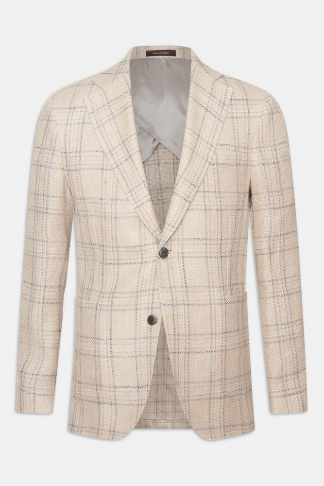 Regular Fit Rutig Kavaj