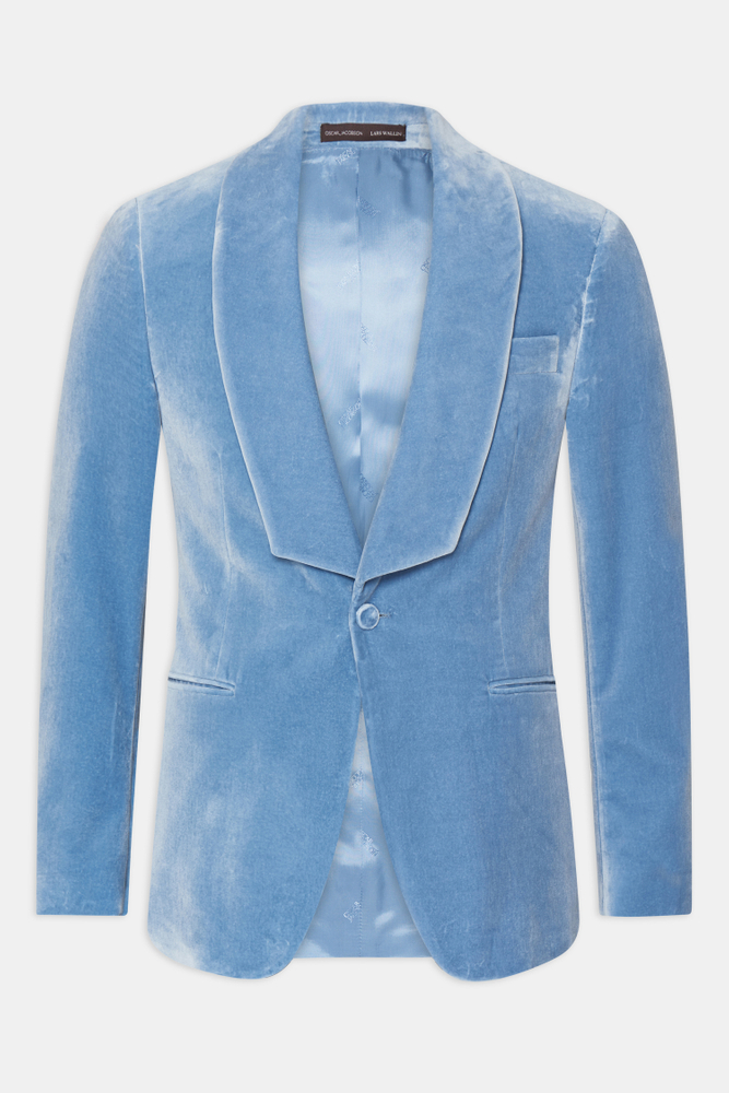 Slim Fit Smokingkavaj Sammet