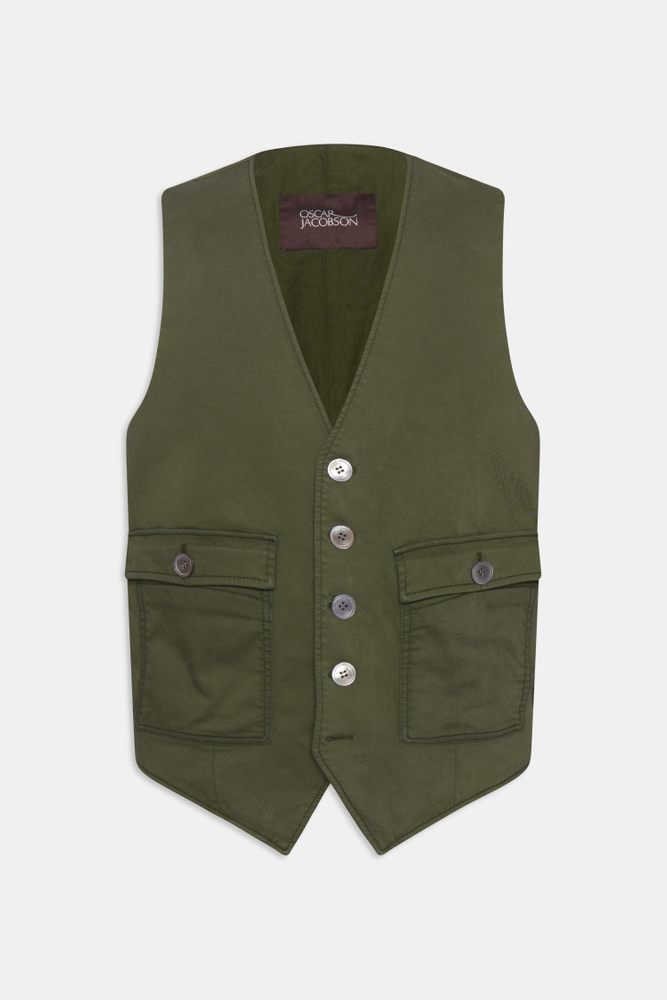 Regular Fit Väst Bomullsstretch