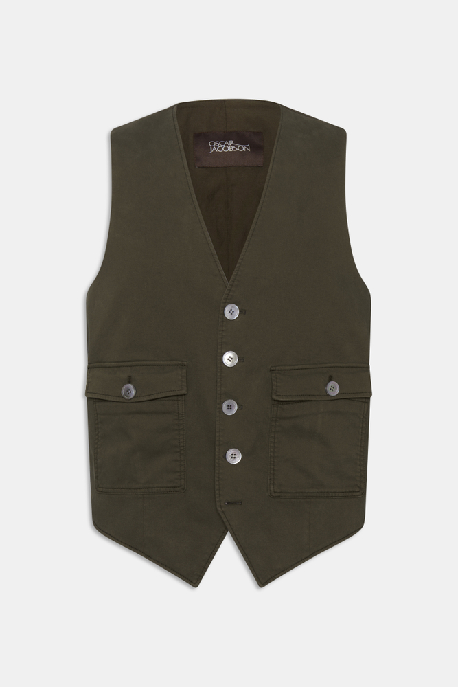 Regular Fit Väst Bomullsstretch
