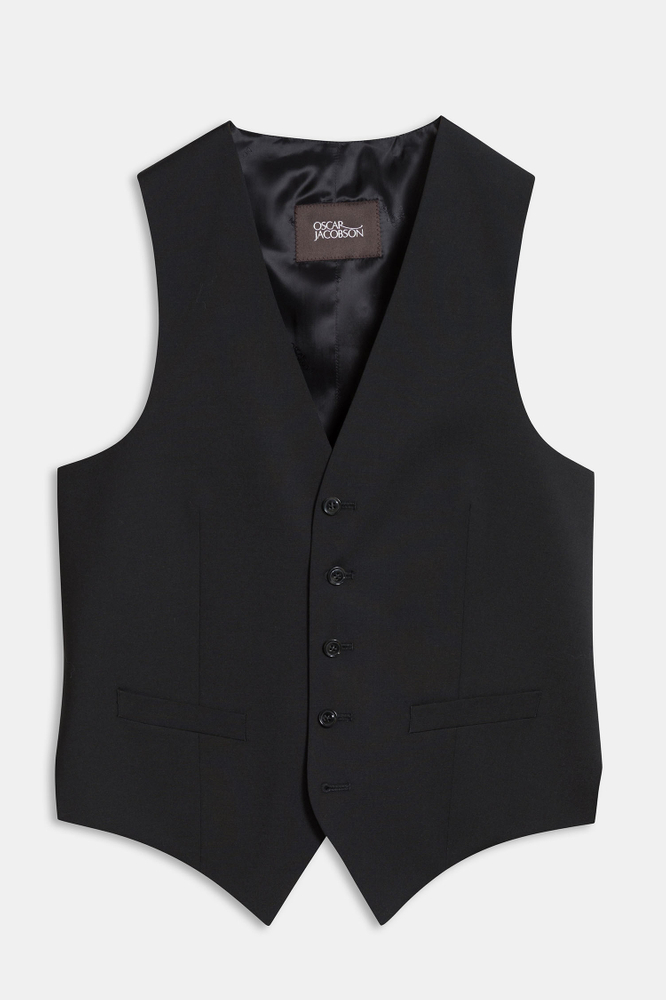 Regular Fit Microstructure Waistcoat
