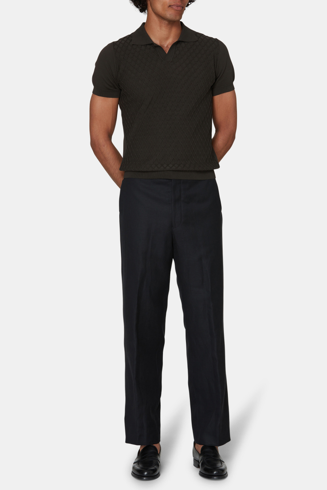 Regular Fit Twillbukser Høy Midje