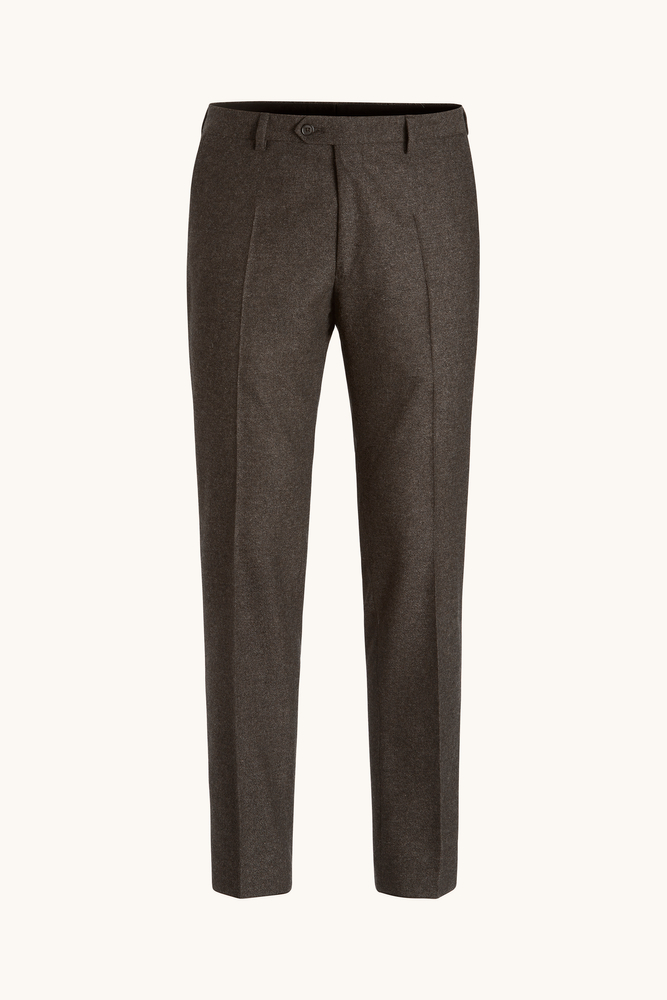 Slim Fit Byxor Borstad Ull