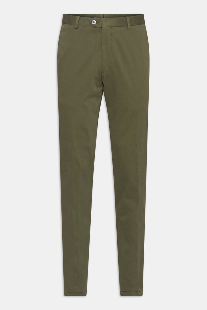 Slim Fit Cotton Stretch Trousers
