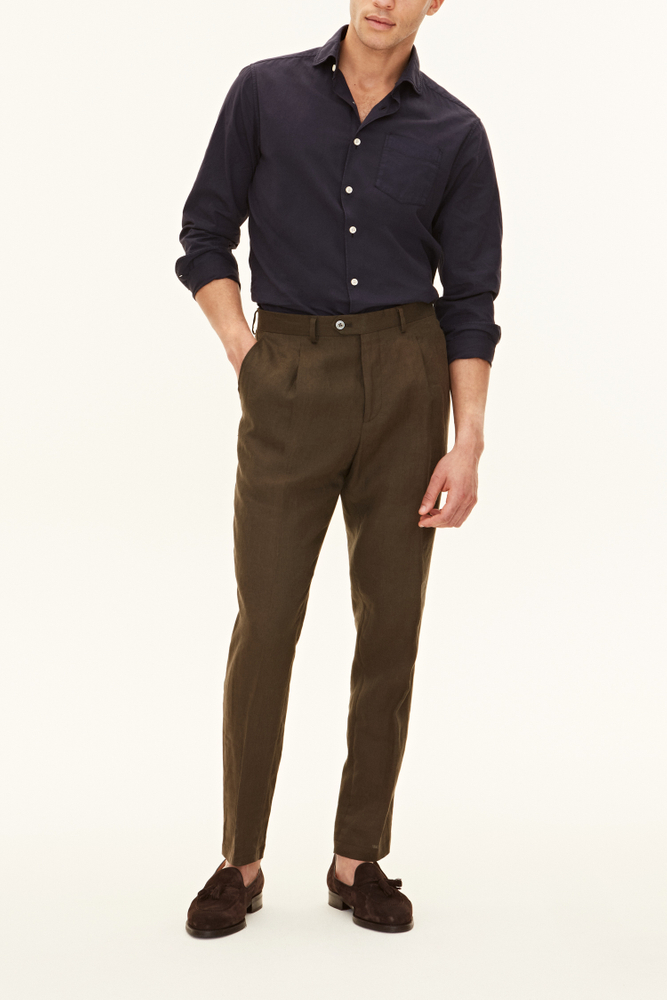 Regular Fit Linbukser Høy Midje