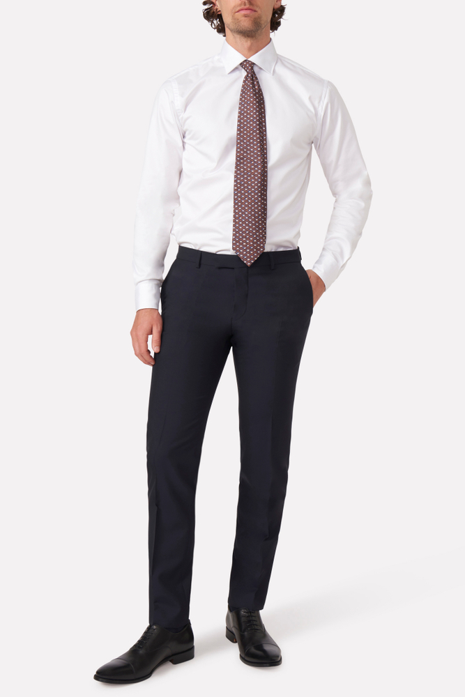 Slim Fit Microstructure Trousers