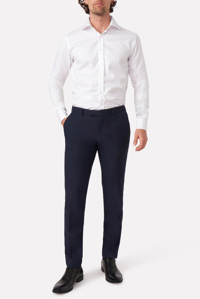 Slim Fit Microstructure Trousers