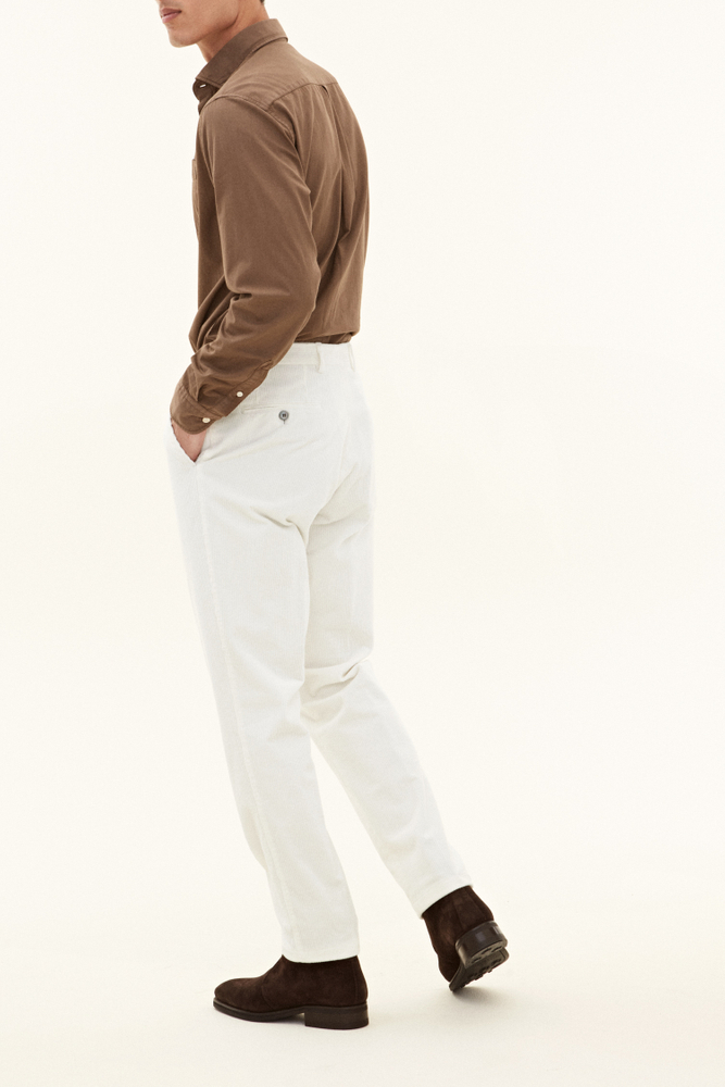 Regular Fit Kordfløyelbukse