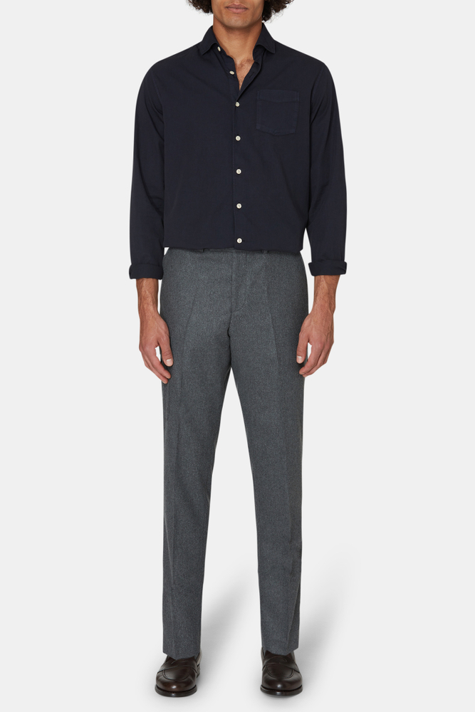 Regular Fit Flannel Trousers
