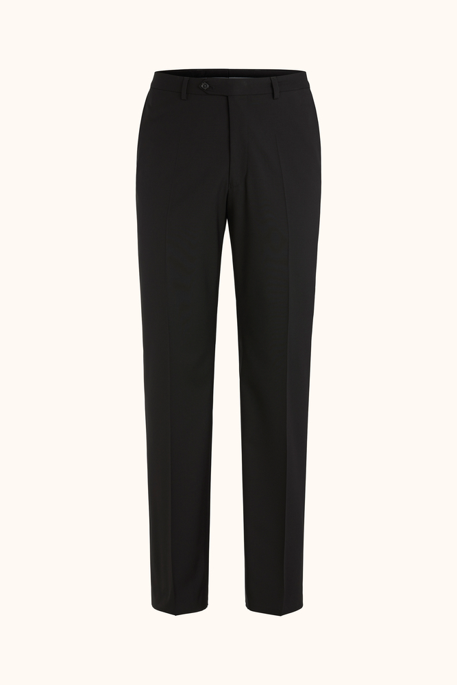 Regular Fit High Waist Microstructure Trousers