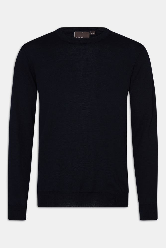 Slim Fit Rundhalset Genser Merinoull