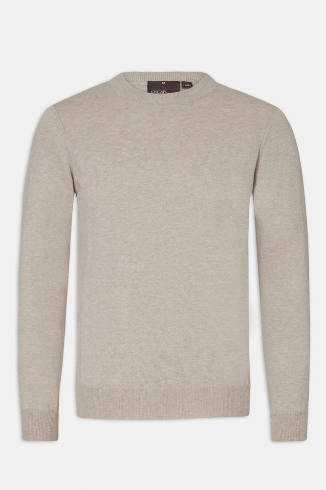 Regular Fit Rundhalset Melert Genser