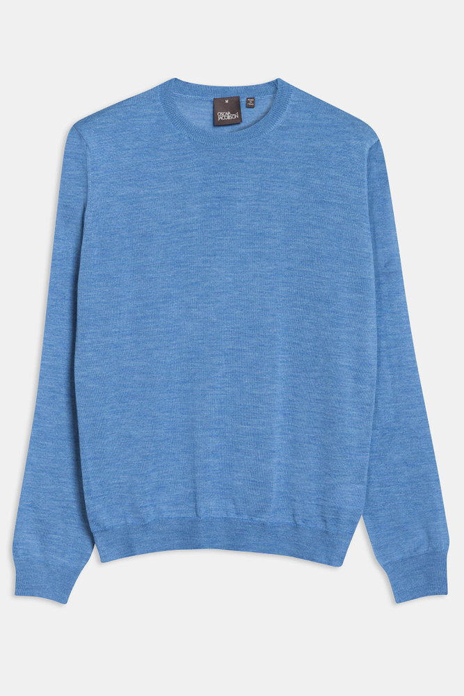 Slim Fit Rundhalset Genser Extra Fine Merinoull