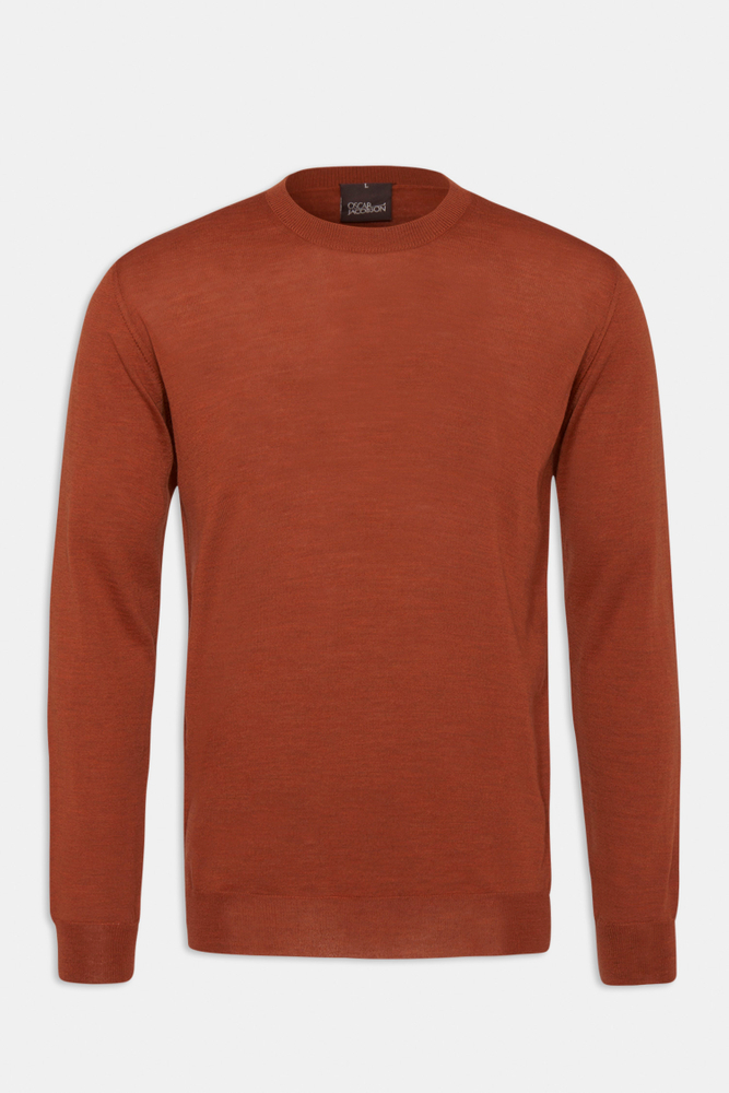 Slim Fit Rundhals Trøje Extra Fine Merinould