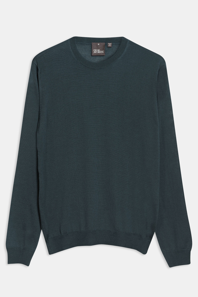 Slim Fit Rundhals Trøje Extra Fine Merinould