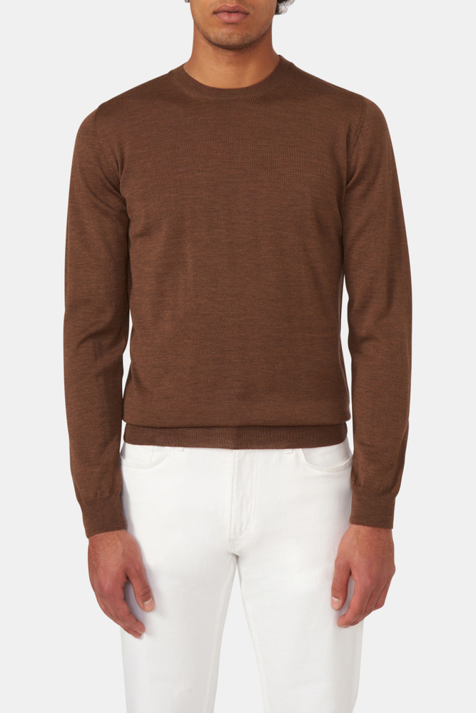 Slim Fit Extra Fine Merino Wool Roundneck