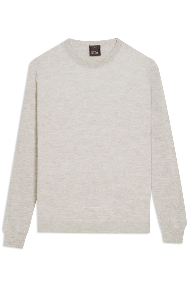 Slim Fit Rundhals Trøje Extra Fine Merinould