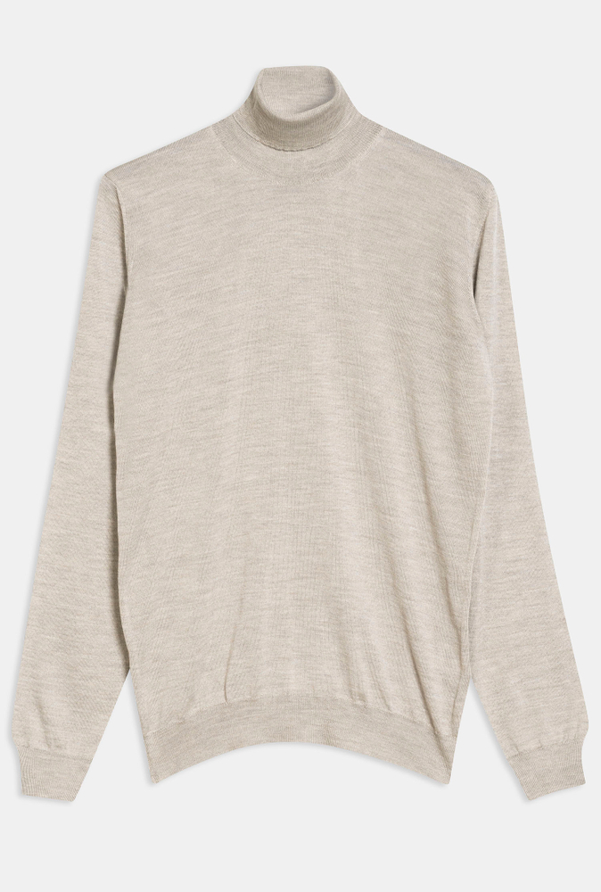 Slim Fit Polotröja Extra Fine Merinoull