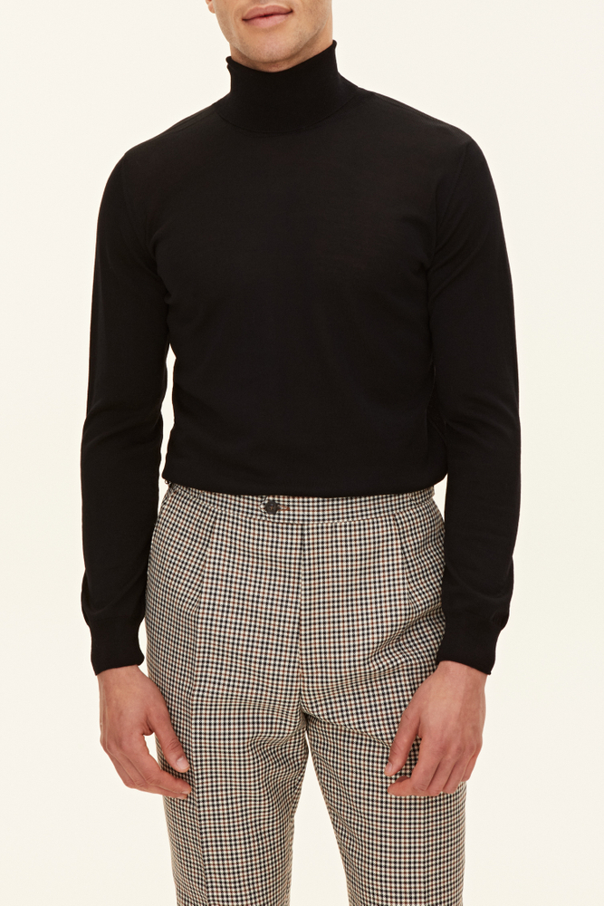 Slim Fit Rullekrave Extra Fine Merinould