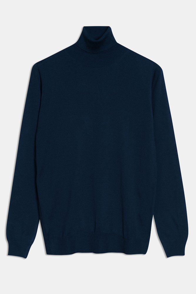 Slim Fit Extra Fine Merino Wool Rollneck
