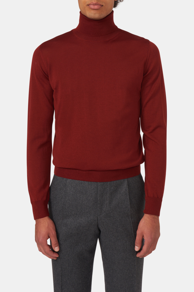 Slim Fit Polotröja Extra Fine Merinoull