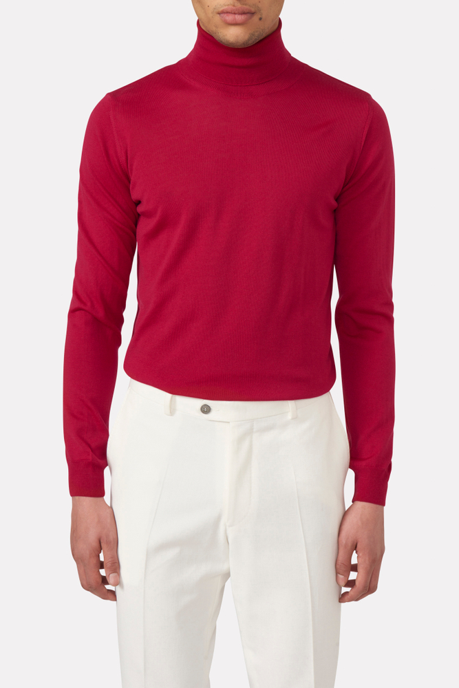 Slim Fit Extra Fine Merino Wool Rollneck