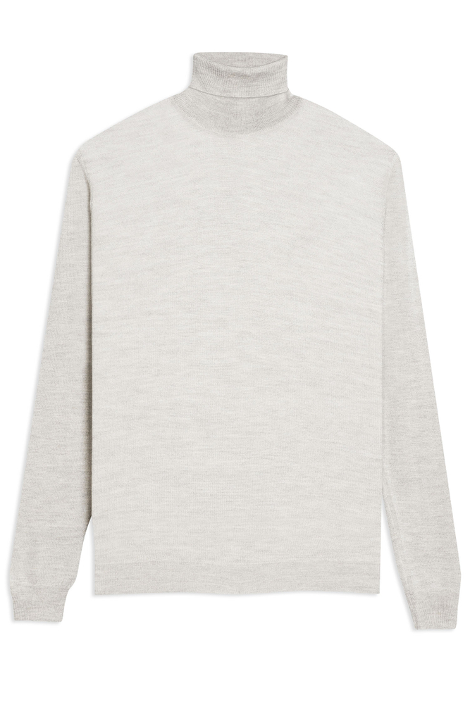 Slim Fit Rullekrave Extra Fine Merinould