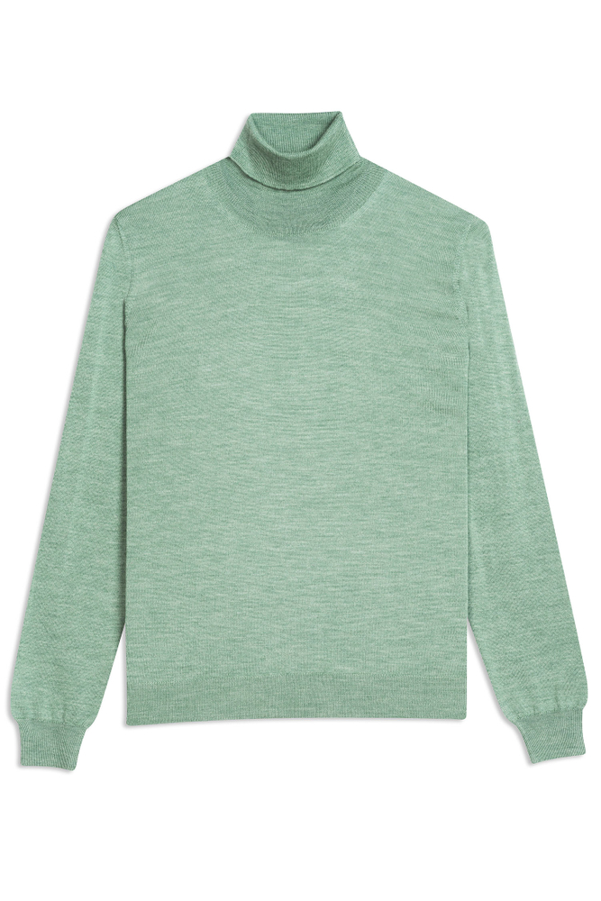 Slim Fit Extra Fine Merino Wool Rollneck