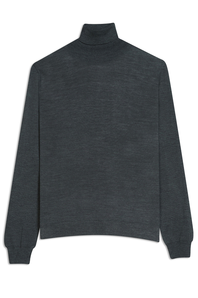 Slim Fit Extra Fine Merino Wool Rollneck