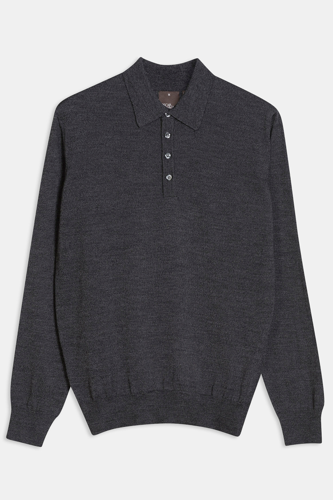 Regular Fit Extra Fine Merino Wool Poloshirt