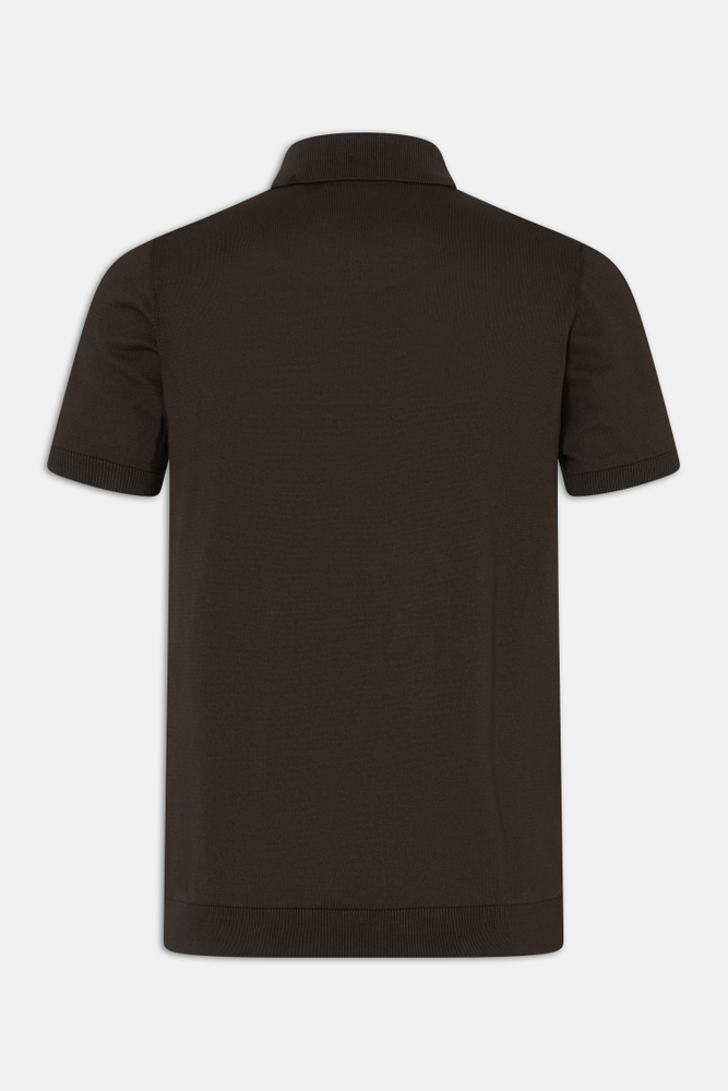 Slim Fit Strukturert Strikket Piké