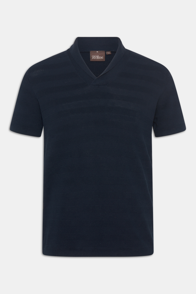 Regular Fit Shalwcollar Striped Knit Poloshirt