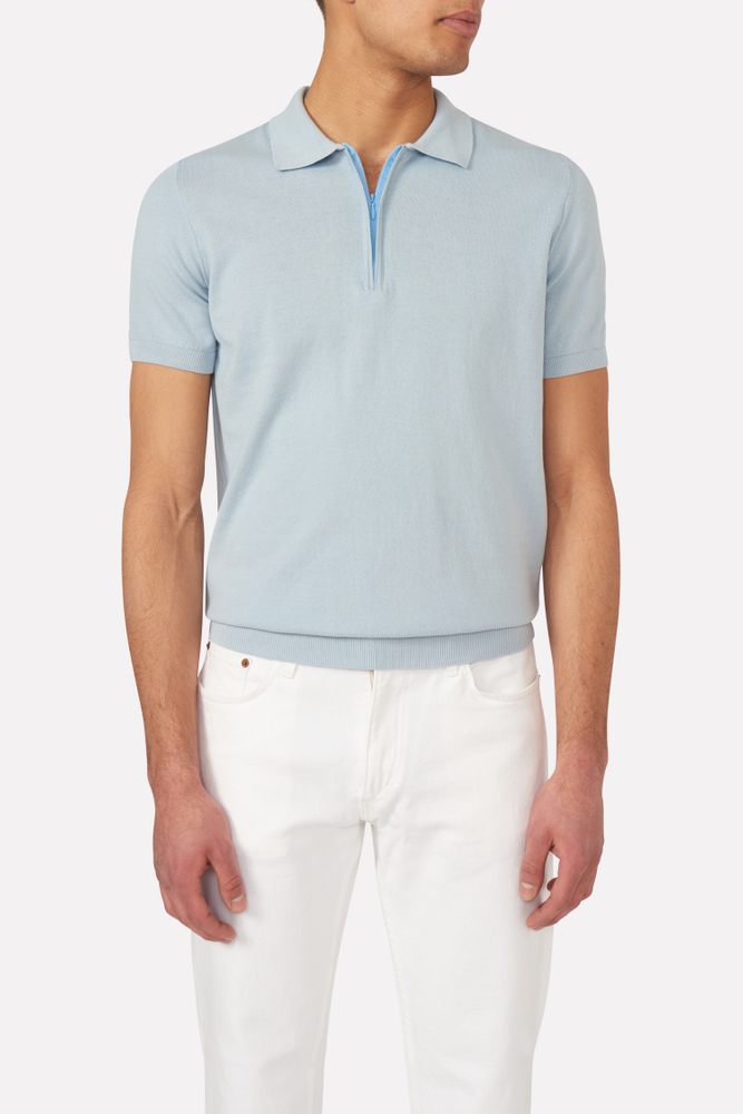 Slim Fit Fine Knitted Poloshirt