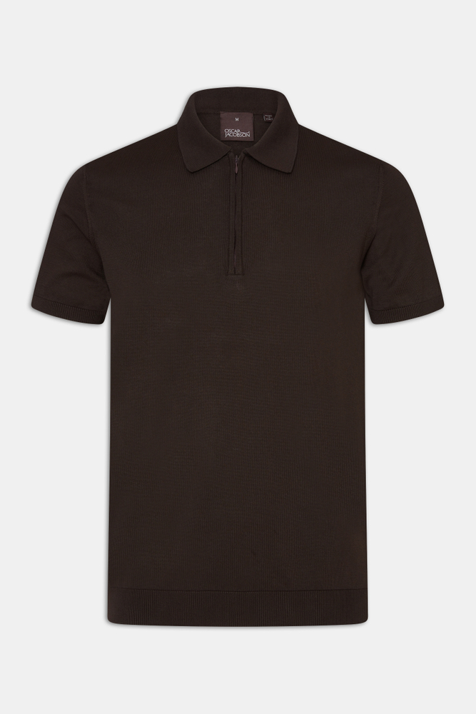 Slim Fit Fine Knitted Poloshirt