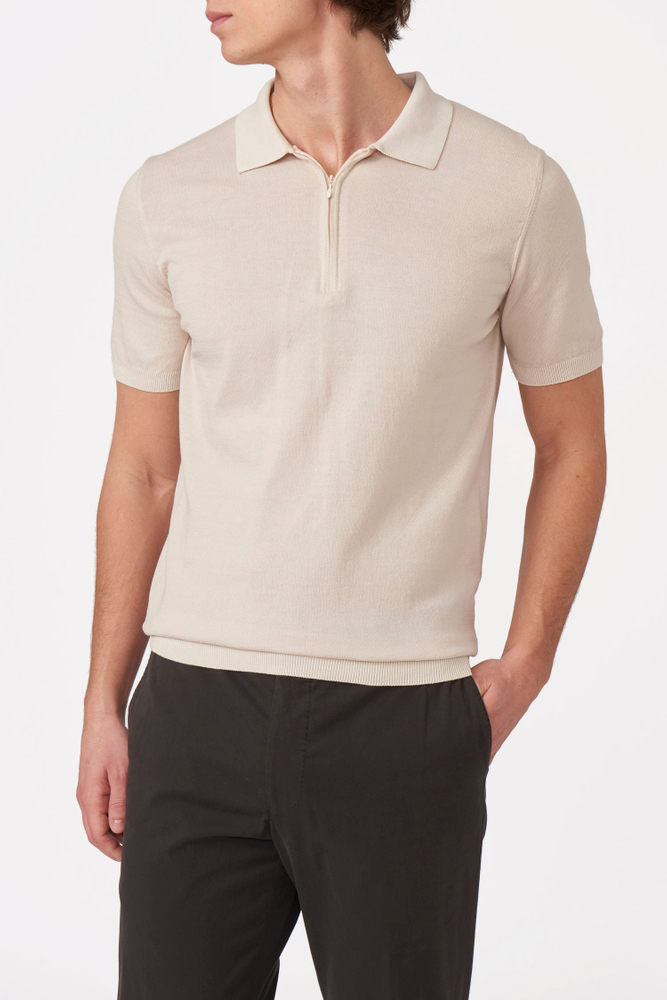 Slim Fit Fine Knitted Poloshirt