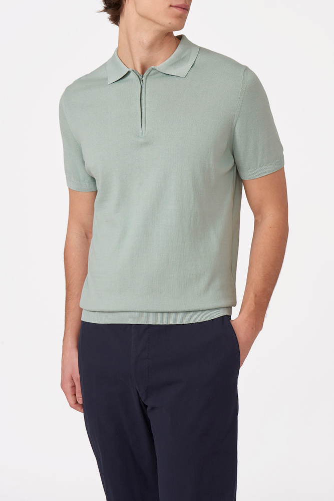 Slim Fit Fine Knitted Poloshirt