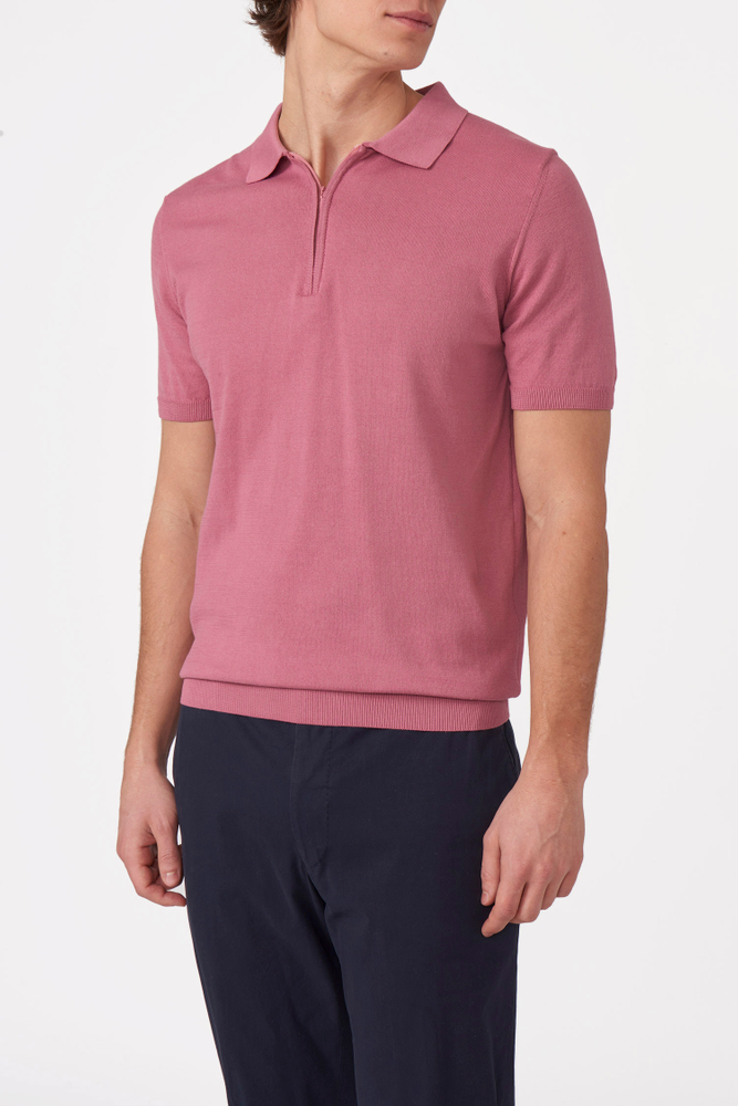 Slim Fit Finstrikket Piké