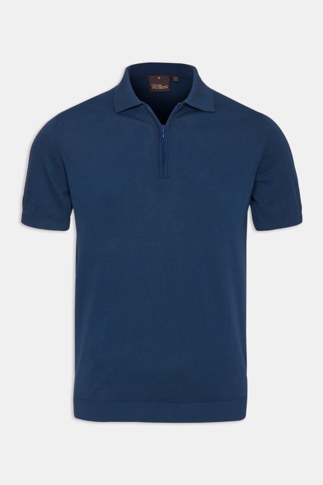 Slim Fit Finstrikket Piké