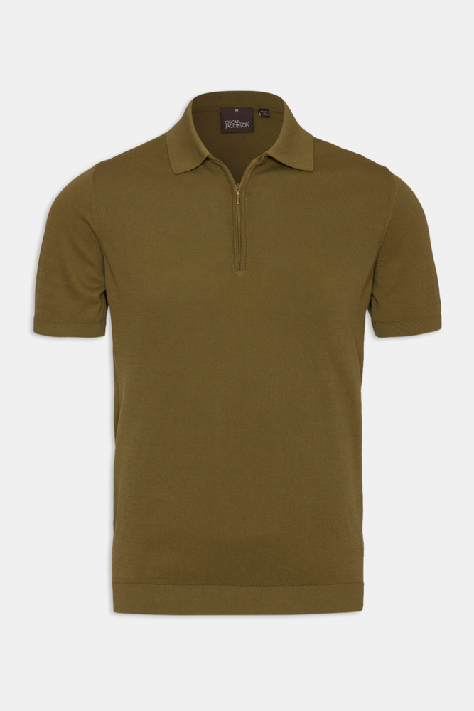 Slim Fit Fine Knitted Poloshirt