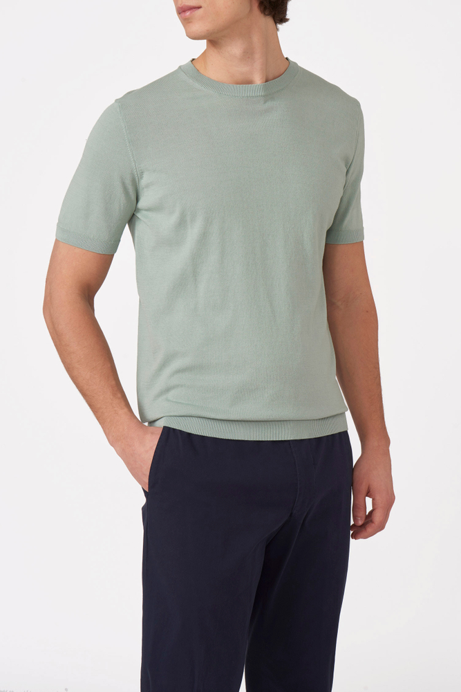 Slim Fit Finstrik T-shirt
