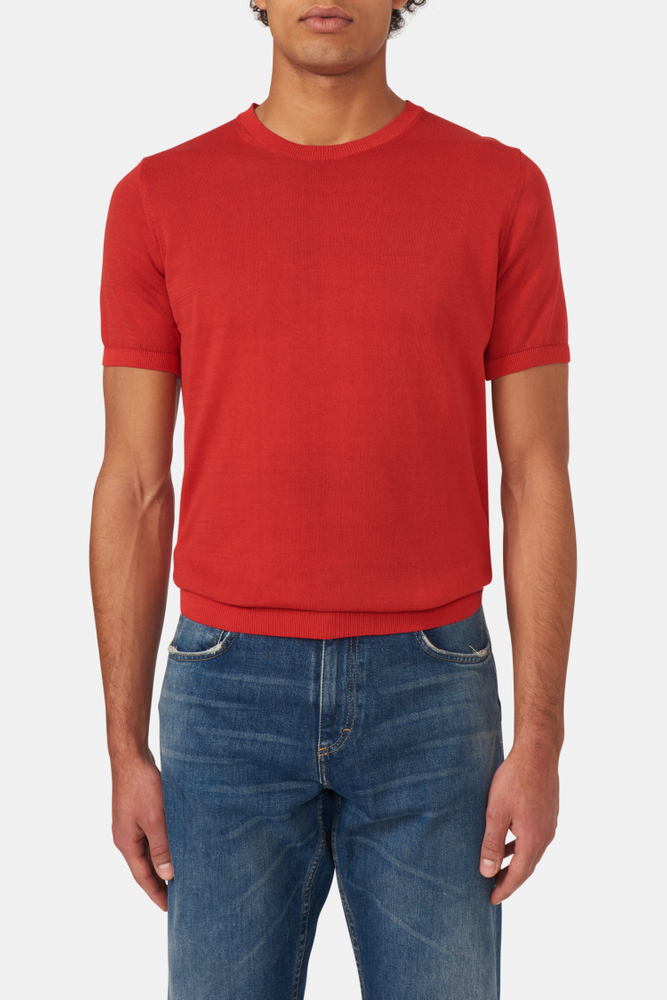 Slim Fit Fine Knitted T-shirt