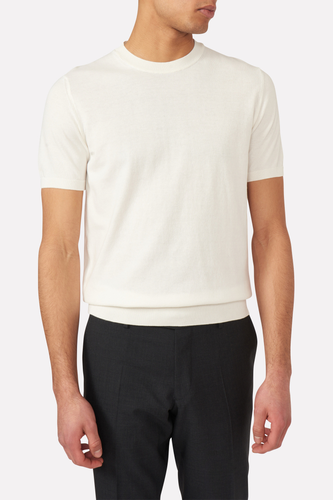 Slim Fit Fine Knitted T-shirt