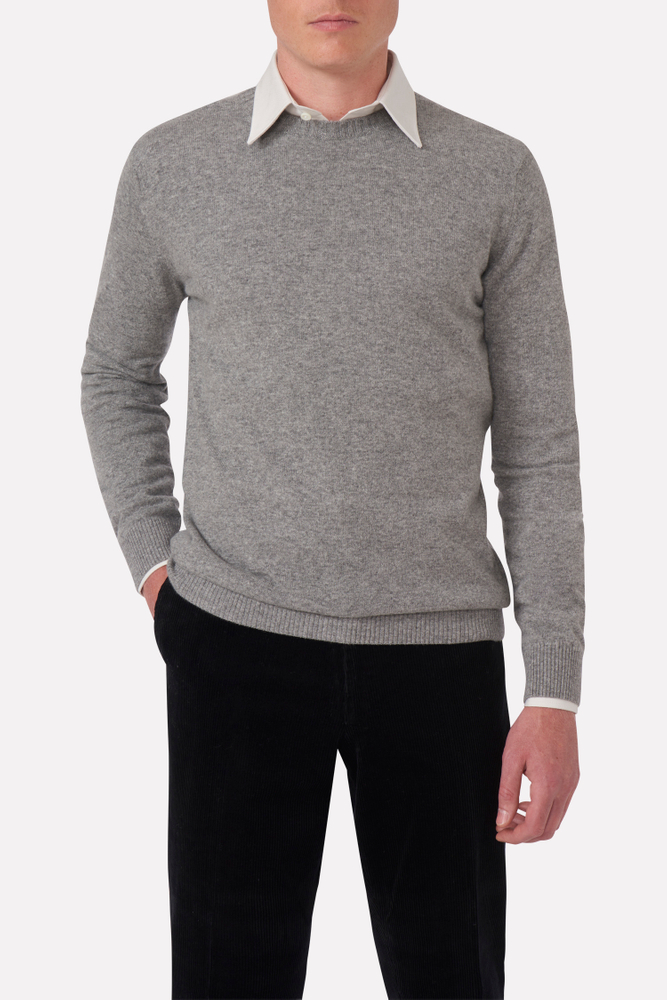 Regular Fit Rundhalsad Tröja Ull-Kashmir