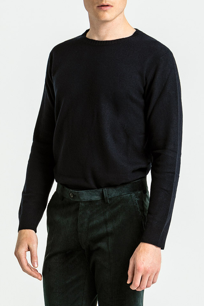 Regular Fit Rundhalsad Tröja Ull-Kashmir