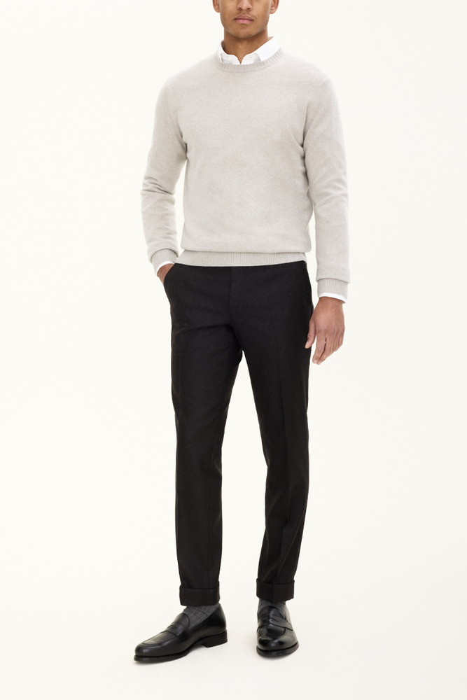 Regular Fit Rundhals Trøje Uld-Kashmir