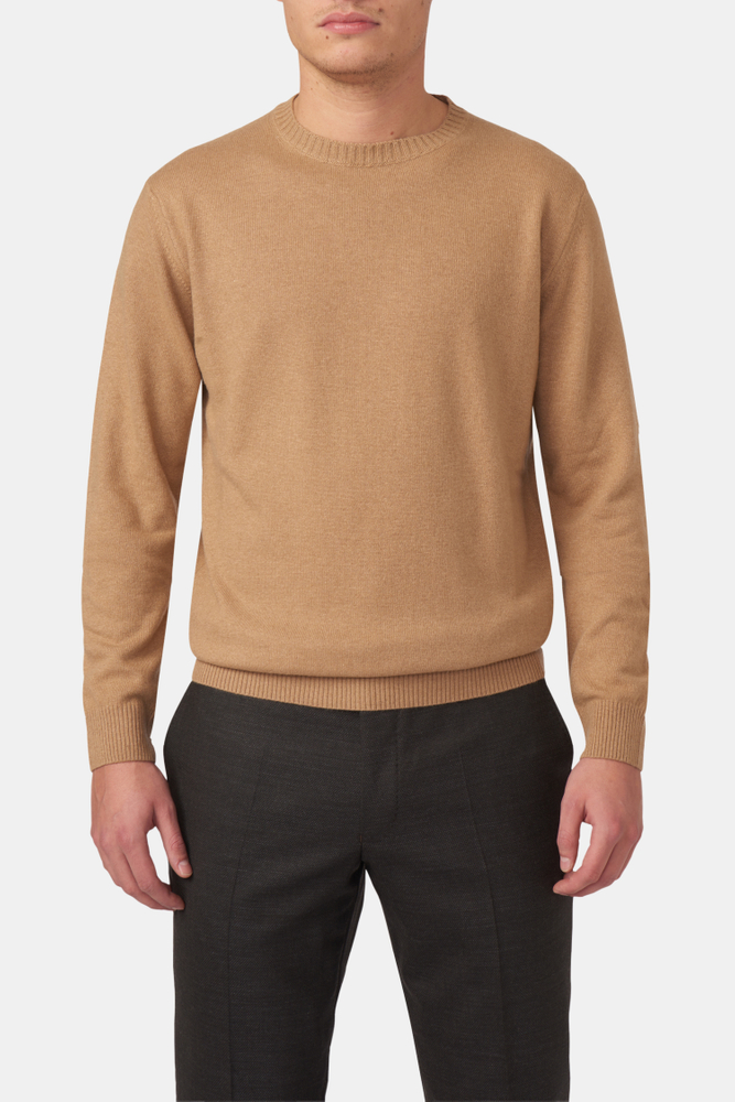 Regular Fit Roundneck Soft Wool Cashmere Sweater