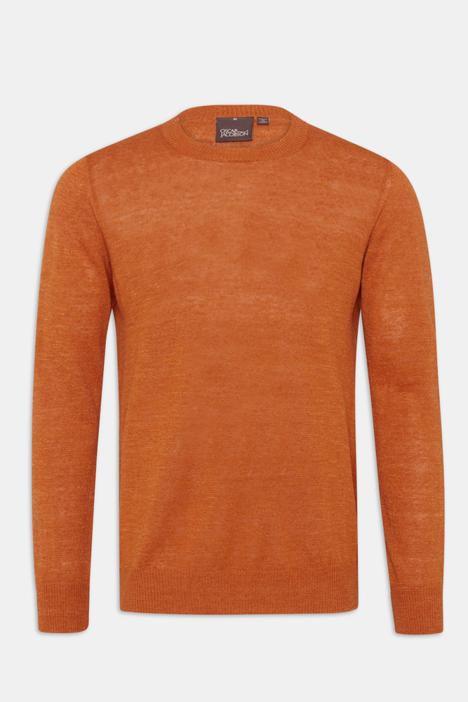 Regular Fit Rundhals Trøje Hør