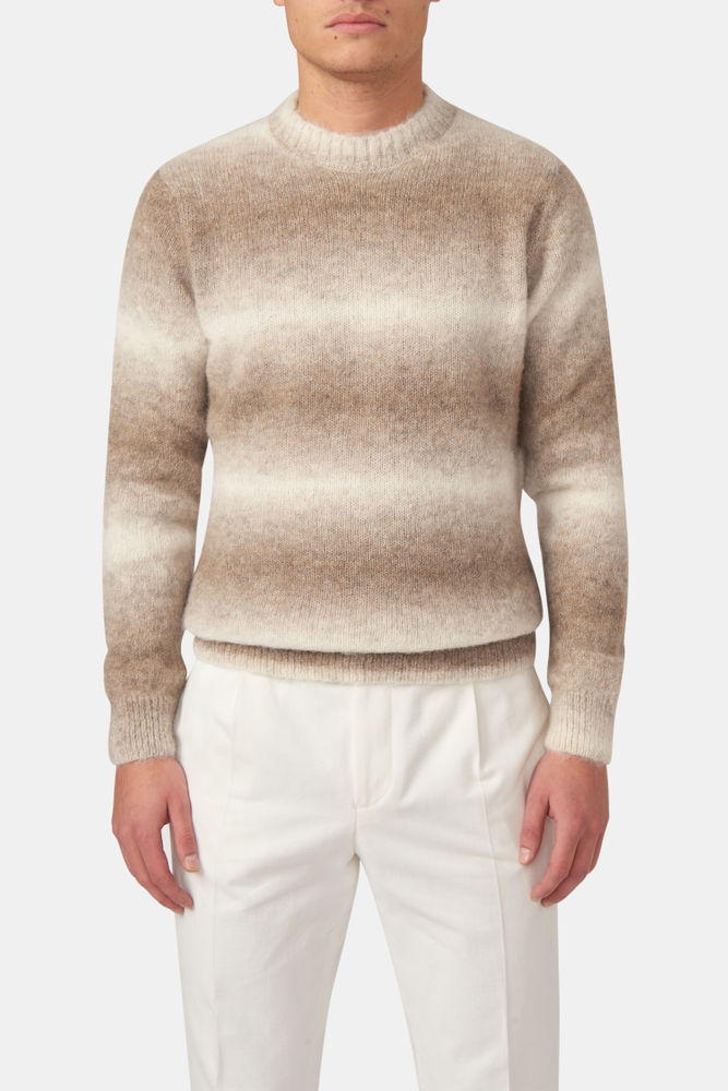Regular Fit Rundhalsad Genser Alpakkablanding